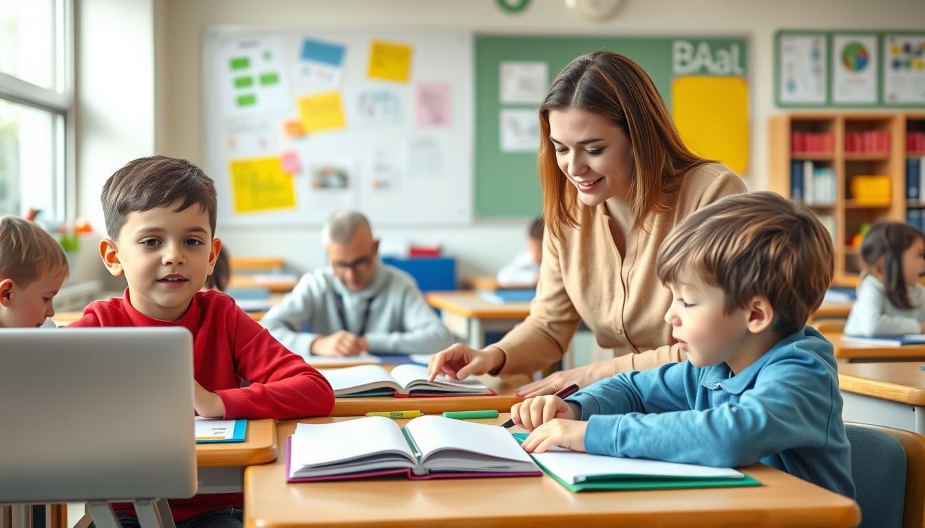 Structured study materials and learning resources on a desk